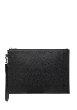 Saint Laurent Pre-Owned 2021 Grained Calfskin Monogram clutch bag - Black