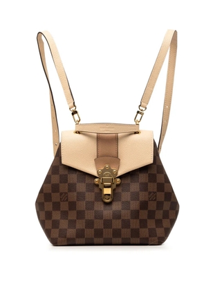 Louis Vuitton Pre-Owned 2020 Damier Ebene Clapton backpack - Brown