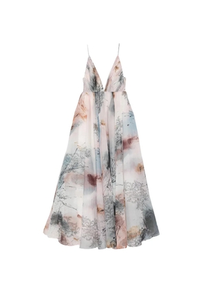Aje Avery Avery abstract-print gown - Grey