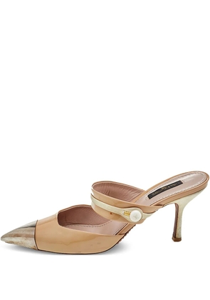 Louis Vuitton Pre-Owned 80mm pointed-toe mules - Neutrals