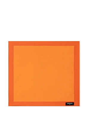 Patrizia Pepe logo-patch square scarf - Orange