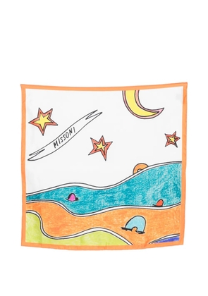 Missoni graphic-print scarf - White