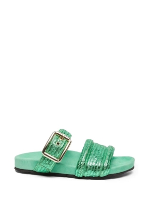 BETTINA VERMILLON Buenavista buckle-detail sandals - Green