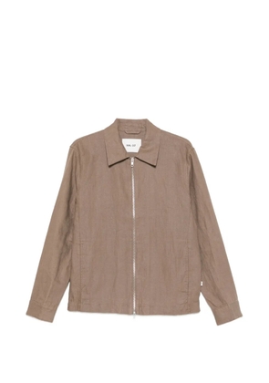 NN07 Alban two-way-zip jacket - Brown