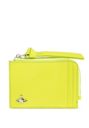 Vivienne Westwood Orb-plaque cardholder - Green