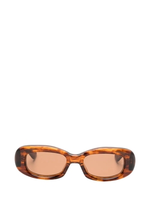 Jacques Marie Mage Ann oval-frame sunglasses - Brown