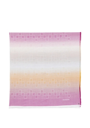 Missoni square-shape scarf - Pink