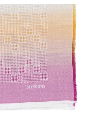 Missoni square-shape scarf - Pink