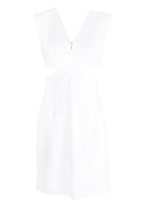 Genny cut-out sleeveless dress - White