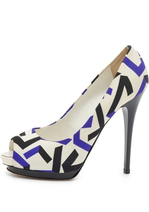 Giuseppe Zanotti Vintage pre-owned 135mm peep-toe pumps - White