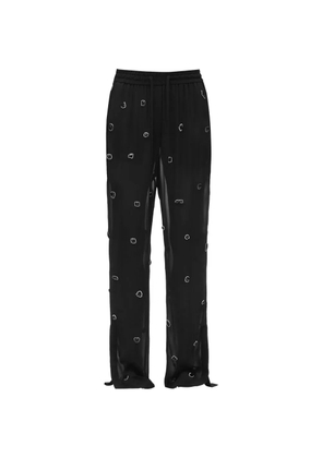 3.1 Phillip Lim gem-embellished chiffon trousers - Black