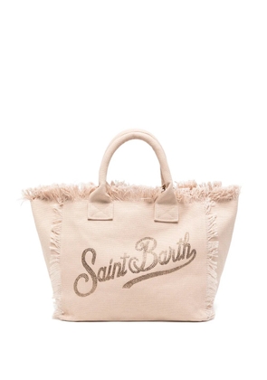 MC2 Saint Barth Saint Barth fringed tote bag - Neutrals