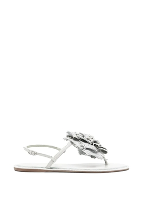 Le Silla Rose slingback sandals - Silver