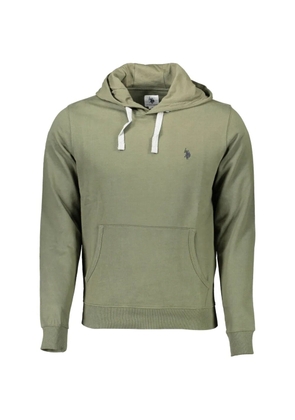 U.S. POLO ASSN. logo-embroidered hoodie - Green