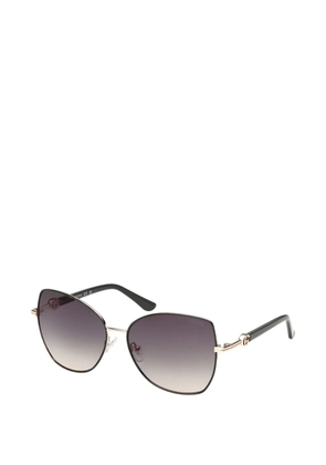 GUESS EYEWEAR geometric-frame sunglasses - Gold