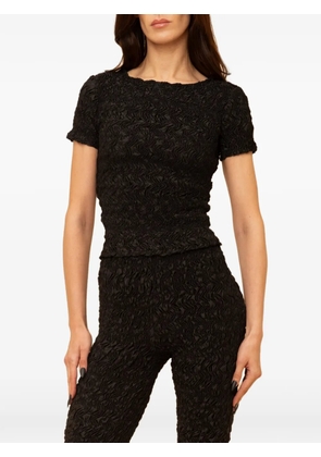 Contessa Mills Blair smocked T-shirt - Black