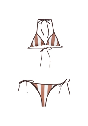 MC2 Saint Barth Maleah striped bikini - Brown