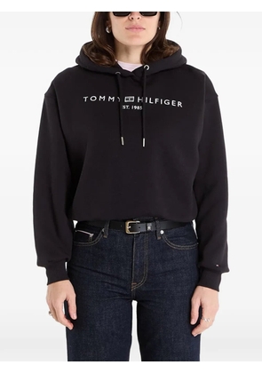 Tommy Hilfiger logo-print hoodie - Black