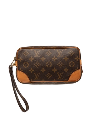Louis Vuitton Pre-Owned 1990 Monogram Marly Dragonne PM clutch bag - Brown