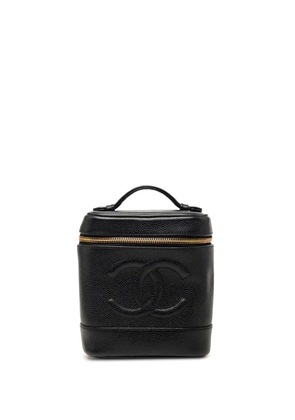 CHANEL Pre-Owned 2000-2002 CC Caviar vanity bag - Black