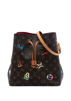 Louis Vuitton Pre-Owned 2018 Monogram Love Lock Neonoe MM bucket bag - Brown