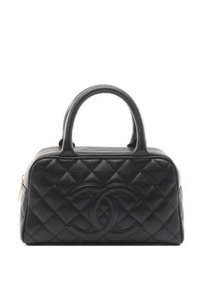 CHANEL Pre-Owned 2004-2005 Matelassé leather tote bag - Black