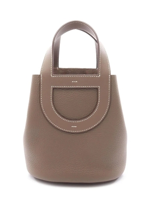 Hermès Pre-Owned 2024 Clemence and Swift In The Loop 18 handbag - Brown