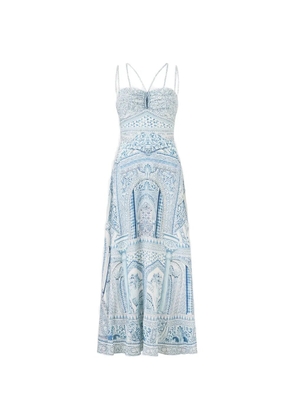 Camilla The Hum of the Alhambra strap detail maxi dress - White