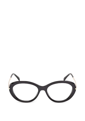 Max Mara Eyewear oval-frame glasses - Black