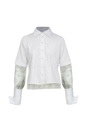 Contessa Mills Aradia layered-sleeve shirt - White