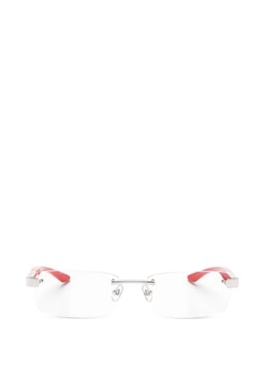 Maybach eyewear The Artist III rectangle-frame glasses - Red