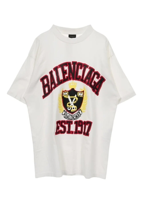 Balenciaga Pre-Owned 2010s crew-neck logo T-shirt - White