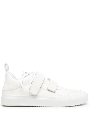 COUNTY OF MILAN logo-print low-top leather sneakers - White