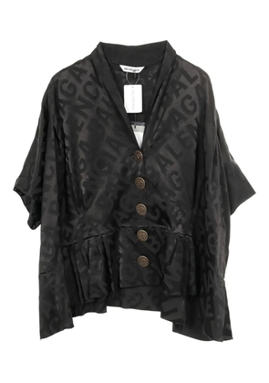 Balenciaga Pre-Owned 2020s logo pattern blouse - Black