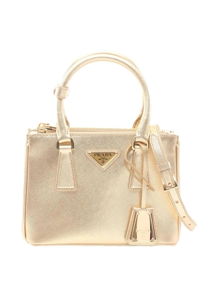 Prada Pre-Owned 2013-2026 Saffiano Lux Galleria Double Zip Mini satchel - Gold
