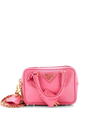 Prada Pre-Owned Bauletto Bag Saffiano Leather Mini crossbody bag - Pink
