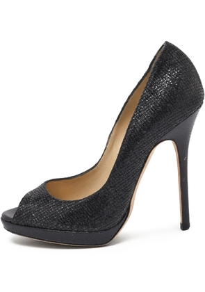 Jimmy Choo Pre-Owned 120mm peep-toe pumps - Black