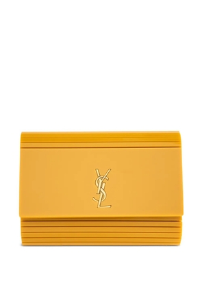 Saint Laurent Vicky ribbed clutch bag - Yellow