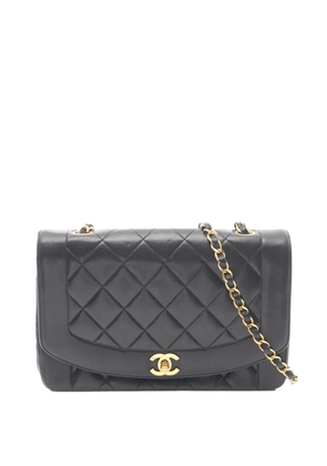 CHANEL Pre-Owned 1991-1994 Medium Lambskin Diana Flap crossbody bag - Black