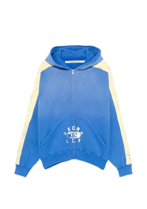 SECND SLF star-print zip-up hoodie - Blue