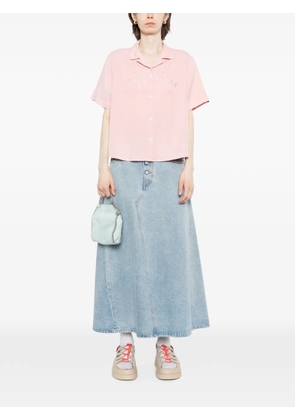 SPORT b. by agnès b. embroidered short-sleeve shirt - Pink
