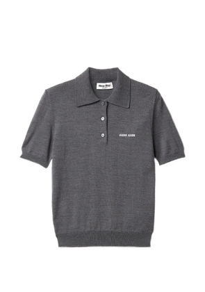 Miu Miu Wool knit polo shirt - Grey