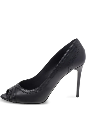 Burberry Pre-Owned 105mm leather pumps - Black