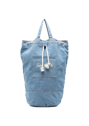 MC2 Saint Barth drawstring denim backpack - Blue