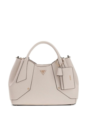 GUESS USA Darcy logo-plaque tote bag - White