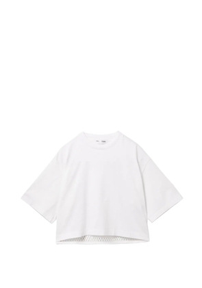 Toga panelled cropped T-shirt - White