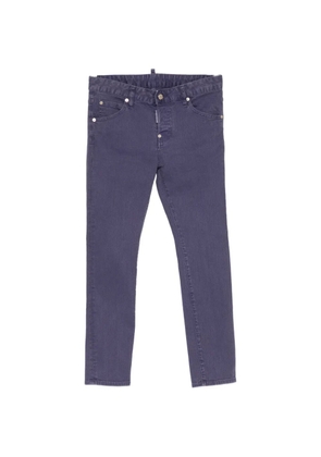 DSQUARED2 logo-tag slim-fit jeans - Purple