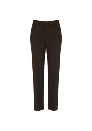 Briglia 1949 pressed-crease cropped trousers - Brown
