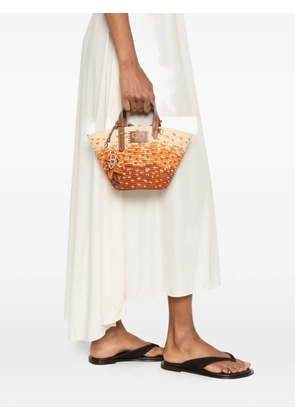 Anya Hindmarch small fish-charm woven tote bag - Neutrals
