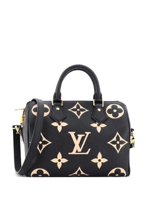 Louis Vuitton Pre-Owned Speedy Bandouliere Bag Bicolor Monogram Empreinte Giant 25 handbag - Black